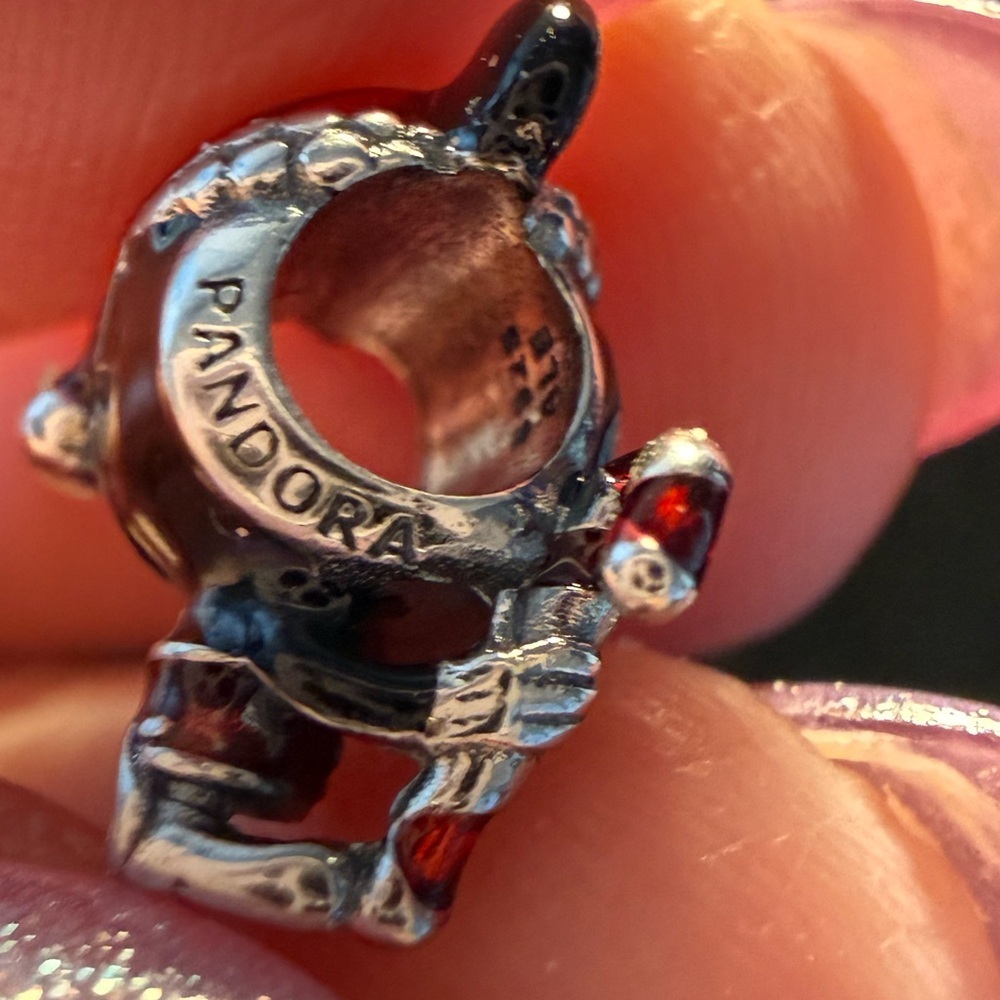 Authentic Pandora Disney Mickey and Minnie Christmas Charm Duo - NWOT - Picture 7 of 9